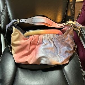 FENDI Multicolor Ombré Leather Borsa Doctor Hobo Bag